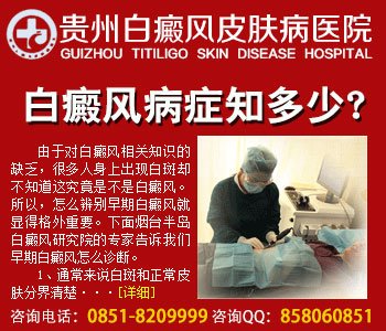 局部性白癜风症状